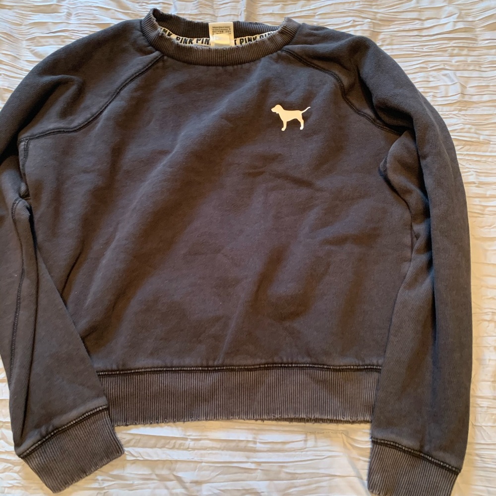 Victoria Secret PINK grey crew neck